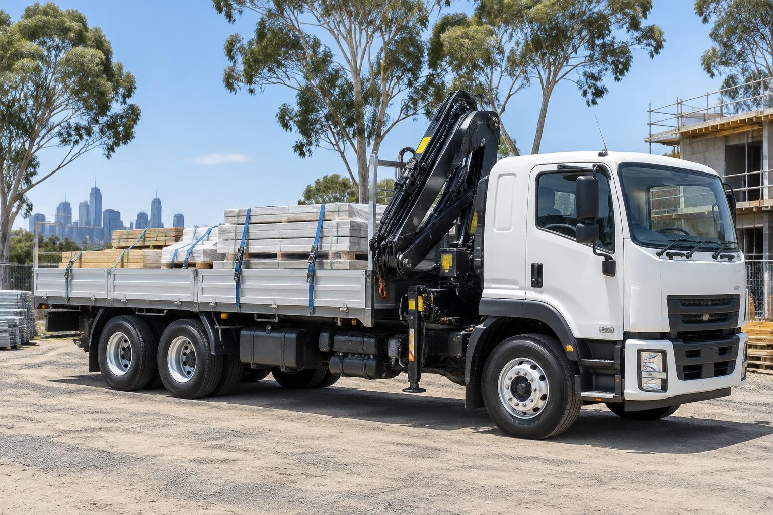 Building materials & crane trucks
