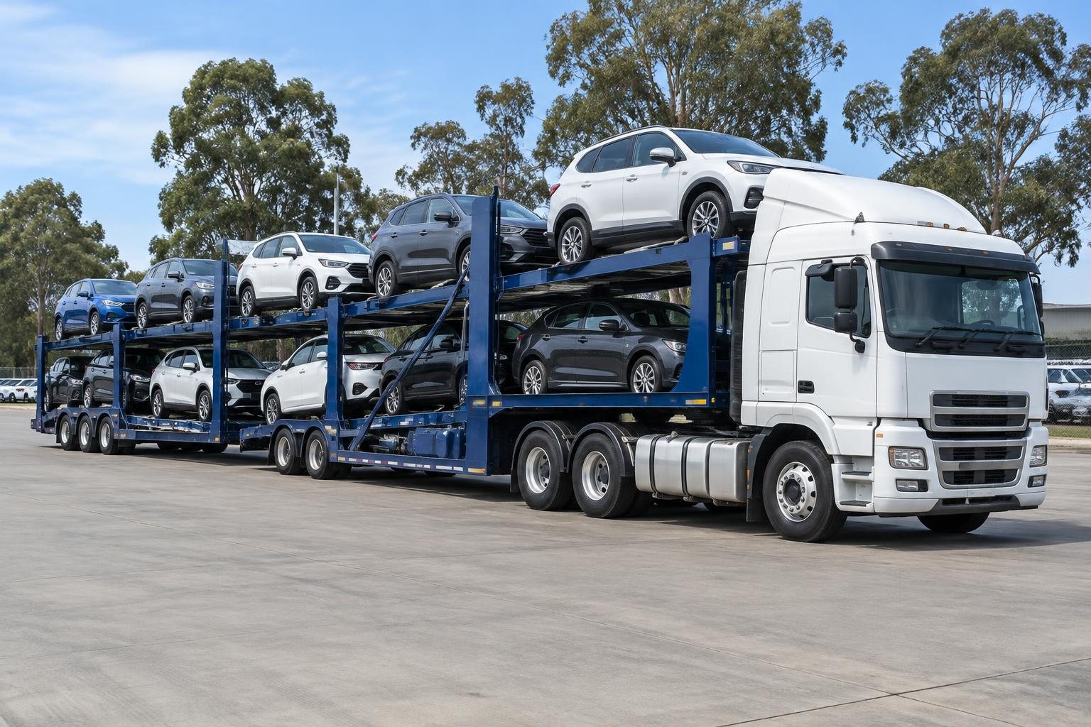 Car carrier / vehicle transport vehicle operating in Australia